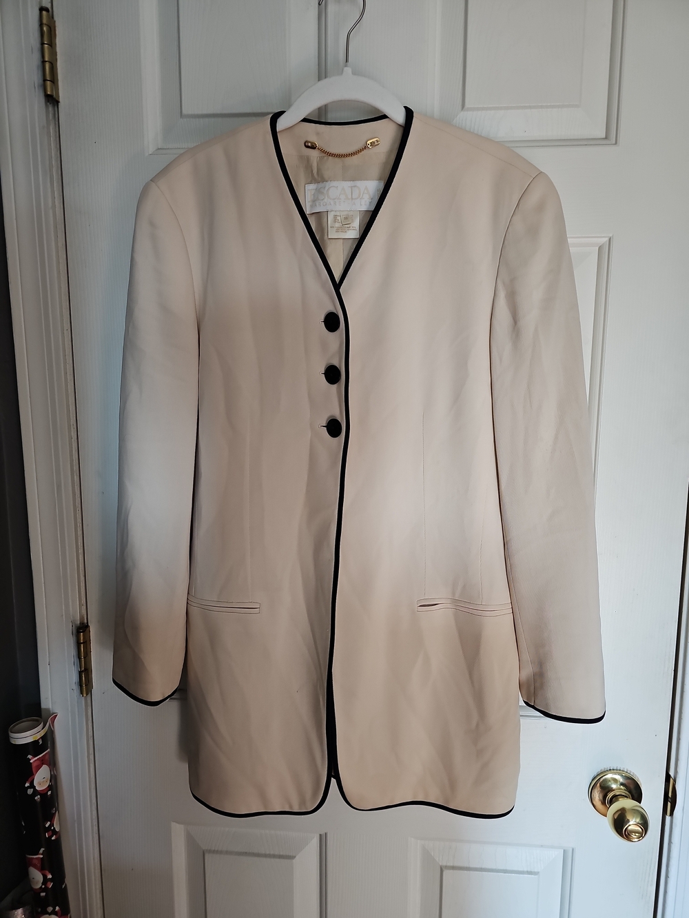 Vintage ESCADA Margaretha Ley New Wool Long Blazer